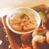 大根と冷凍豆腐の味噌煮【110kcal脂3.1g】
